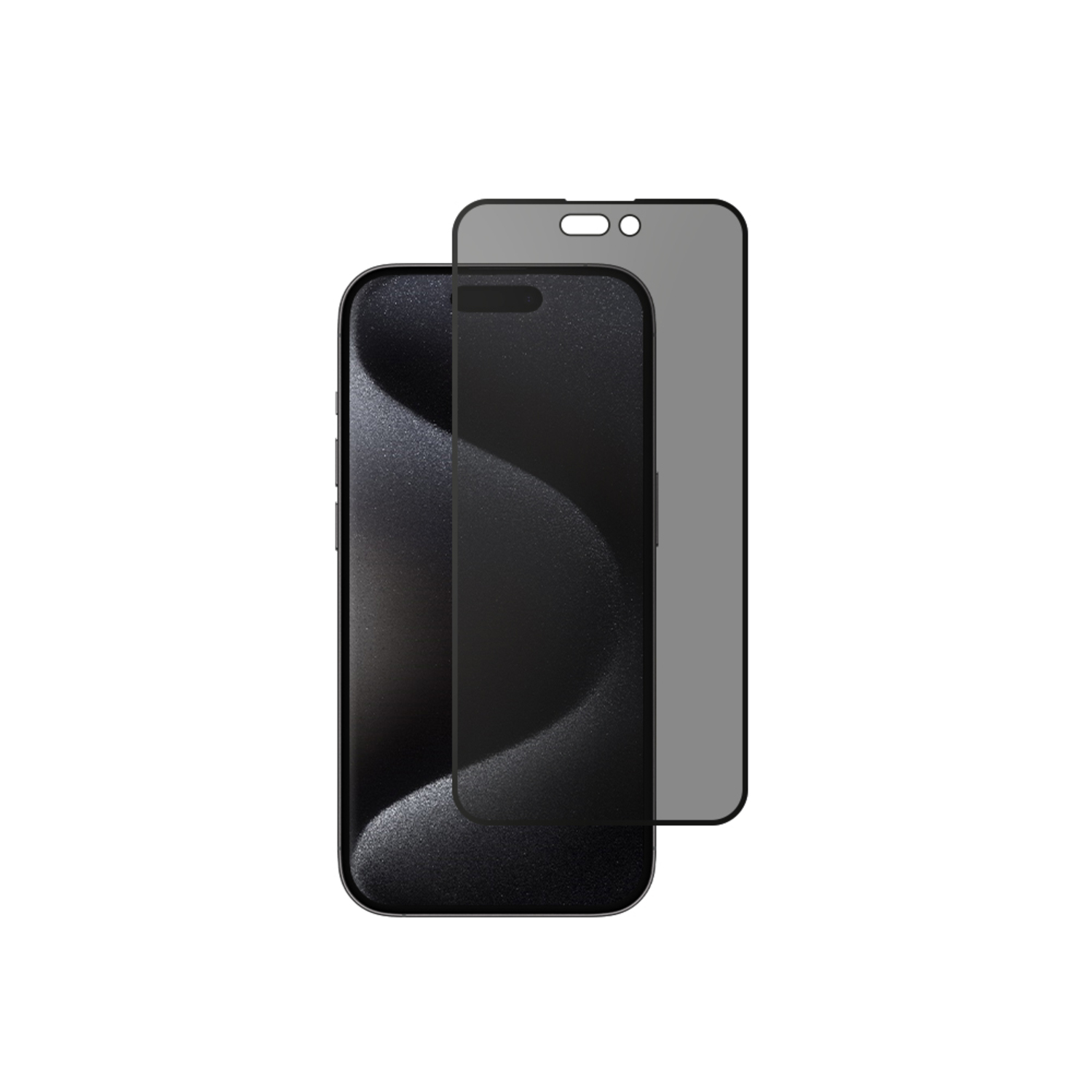 alkaya. | A Shield | Display-Sichtschutzglas | 3D Full Cover | Privacy, iPhone 15 Pro Max
