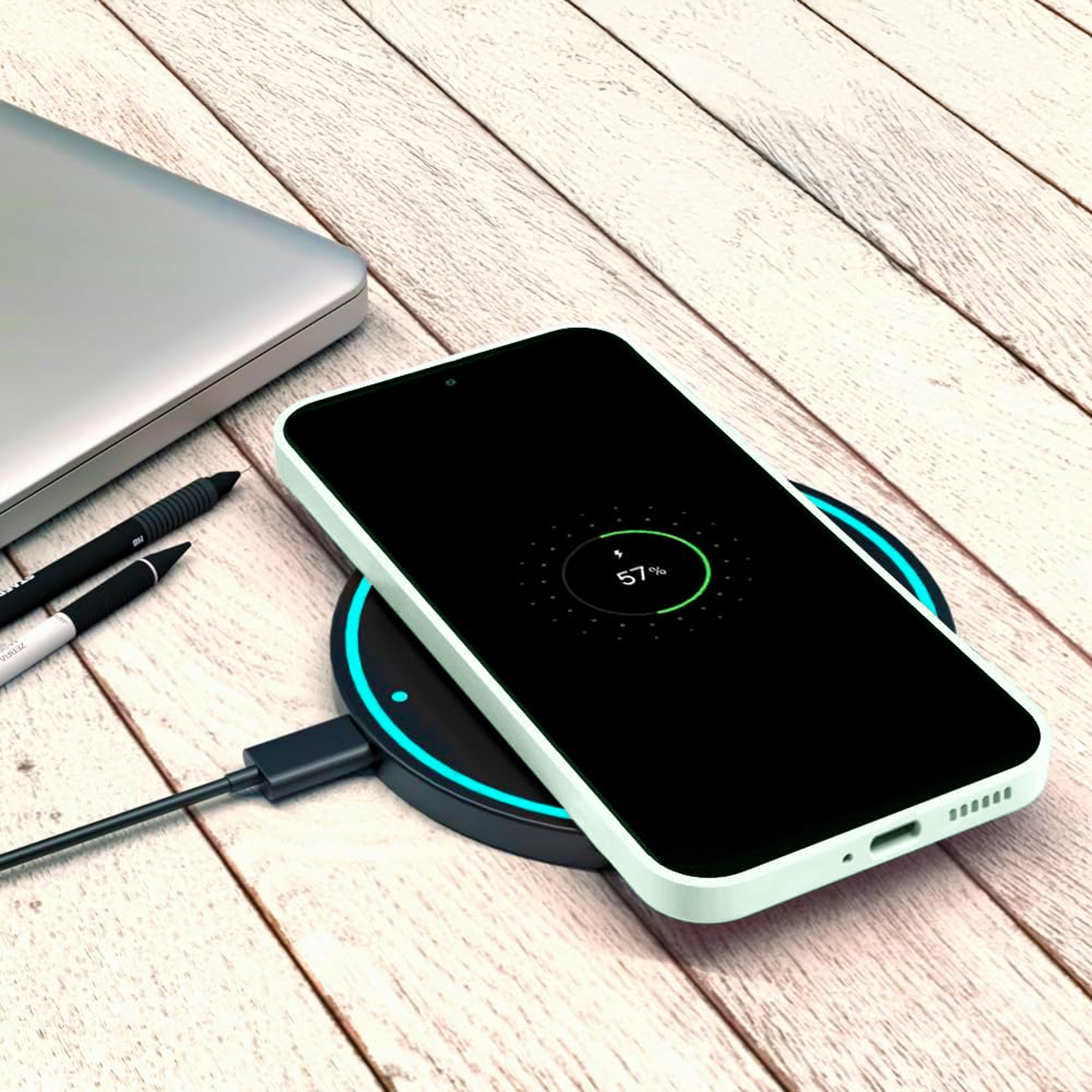 alkaya. | LUCID Silikon Case kompatibel mit Magsafe mint grün, Samsung S24+