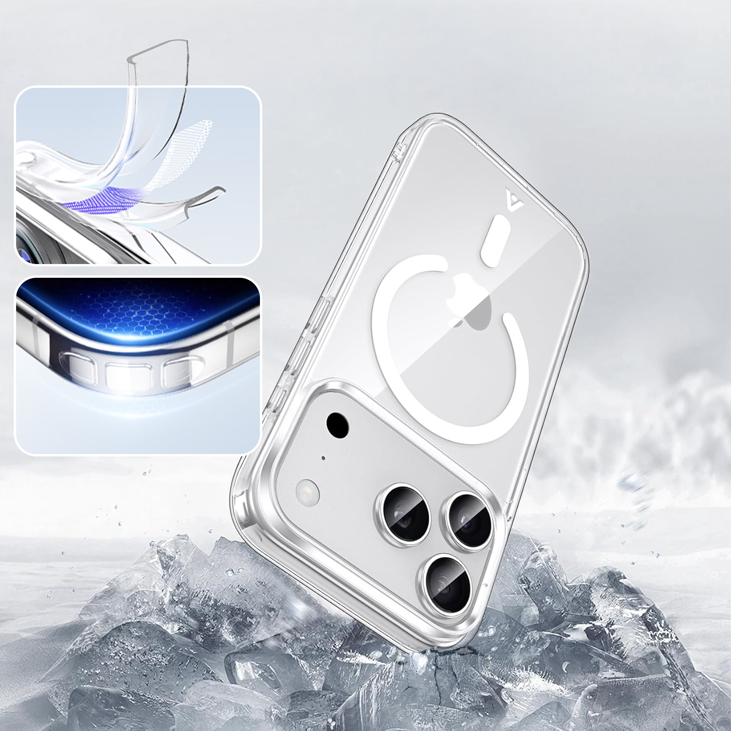 alkaya. | LUCID Clear Case kompatibel mit Magsafe transparent, iPhone 17 Pro Max