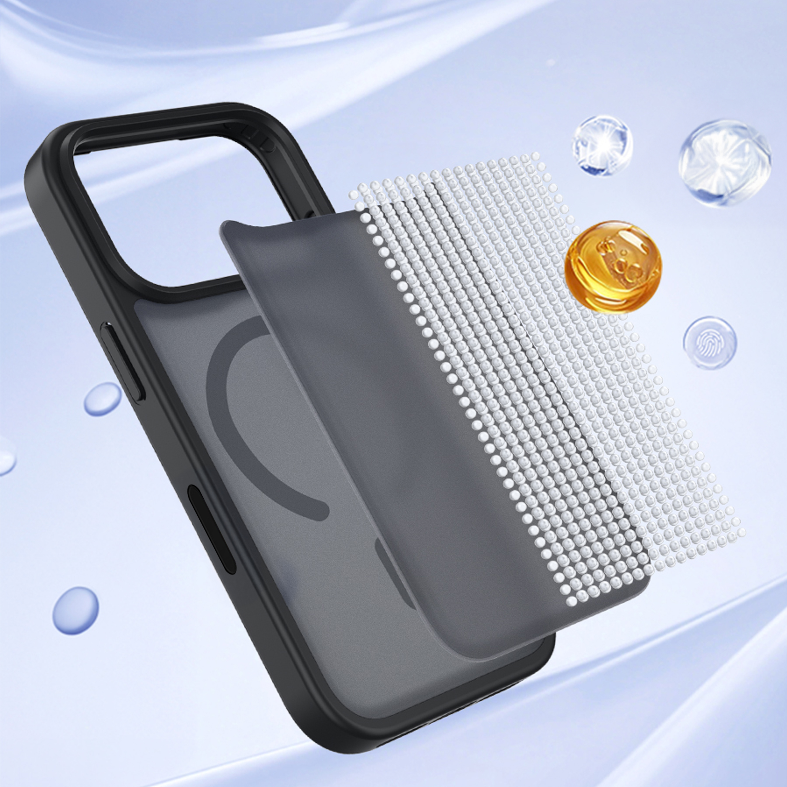 alkaya. | LUCID Protect Case kompatibel mit Magsafe schwarz, iPhone 17 Pro