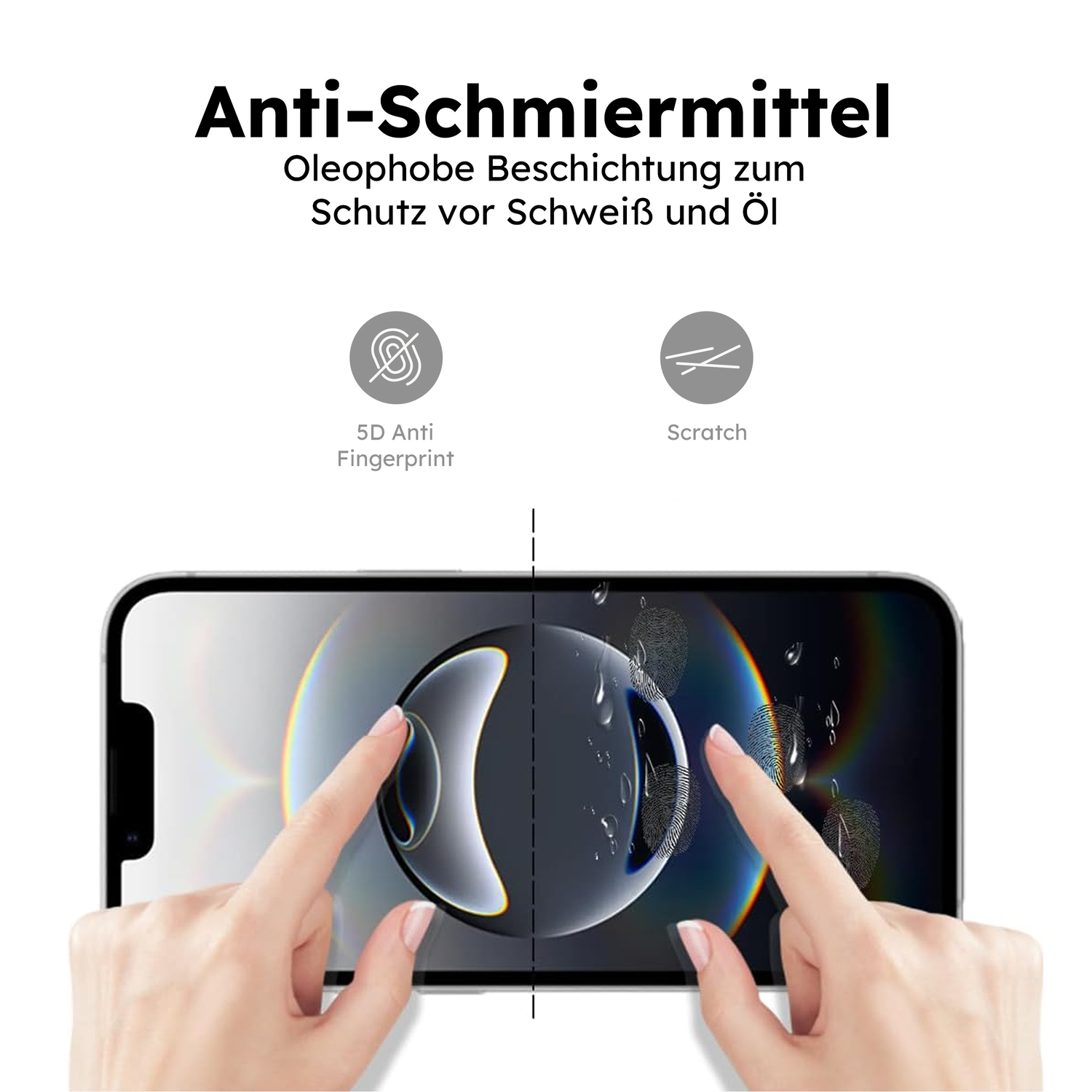 alkaya. | A Shield | Displayschutzglas | 3D Full Cover, Privacy iPhone 16e / 17e