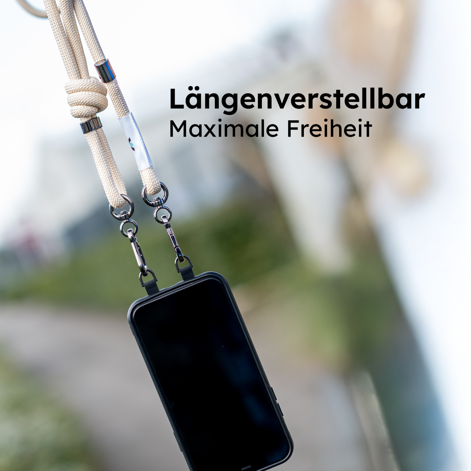 alkaya. | A Strap | Premium Lanyard Handykette beige