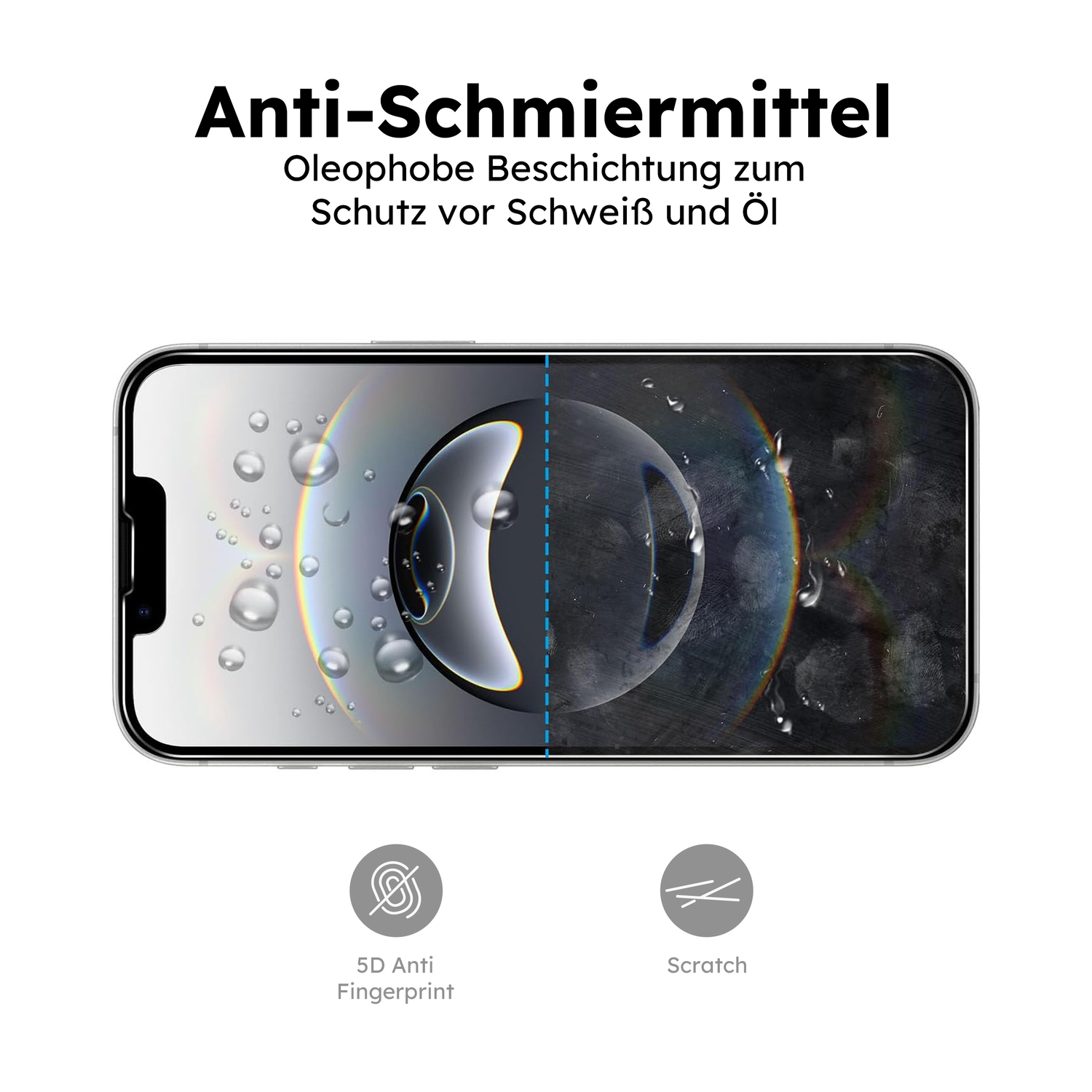 alkaya. | A Shield | Displayschutzglas | 3D Full Cover transparent, iPhone 16e / 17e