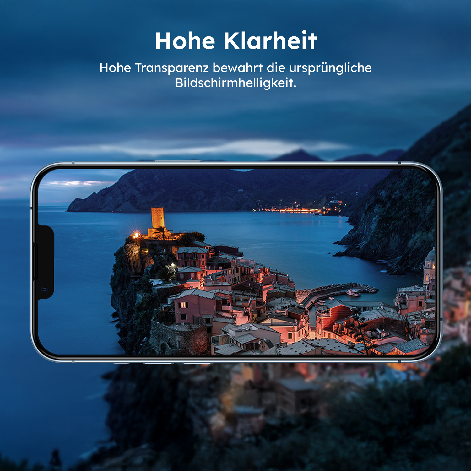 alkaya. | A Shield | Displayschutzglas | 3D Full Cover transparent, iPhone 14 Plus