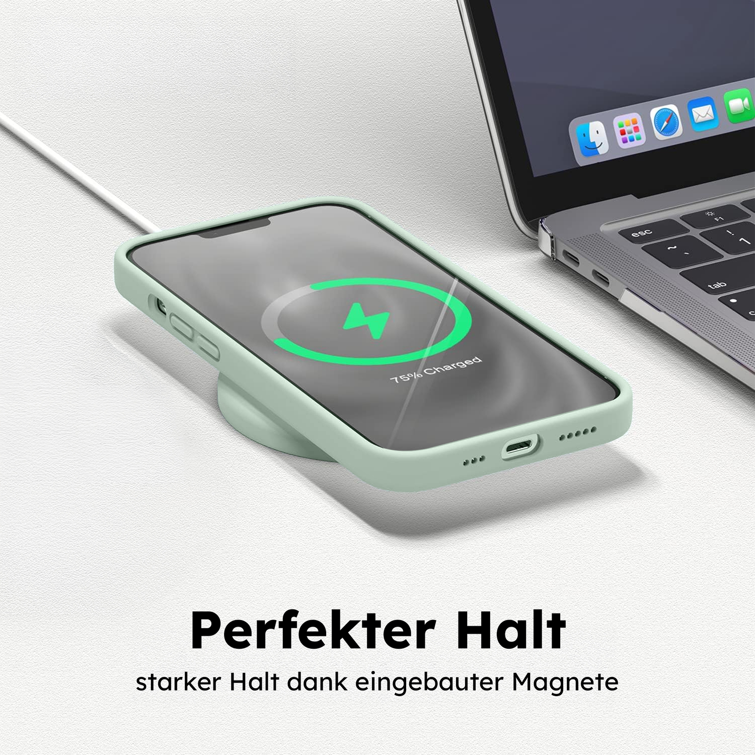 alkaya. | LUCID Silikon Case kompatibel mit Magsafe mint grün, iPhone 14 Plus