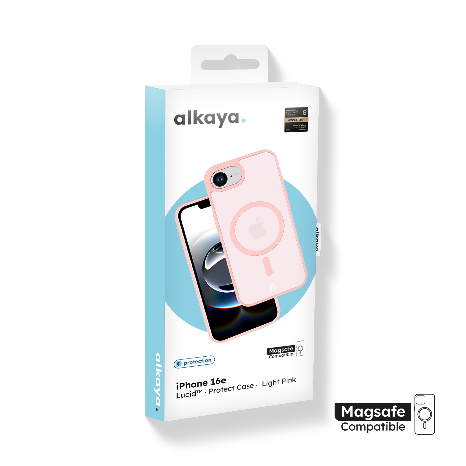 alkaya. | LUCID Protect Case kompatibel mit Magsafe pink, iPhone 16e / 17e