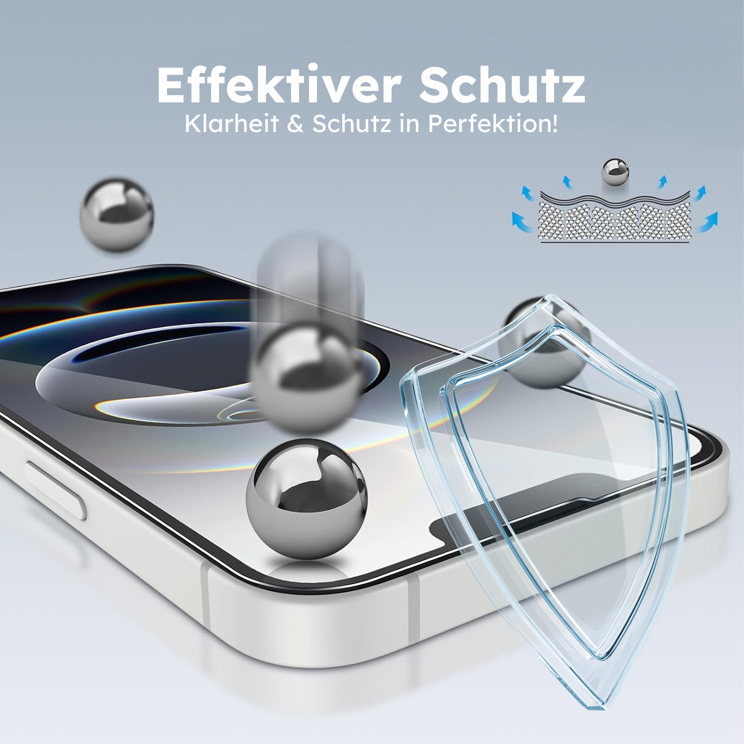 alkaya. | A Shield | Displayschutzglas | 3D Full Cover, Privacy iPhone 16e / 17e