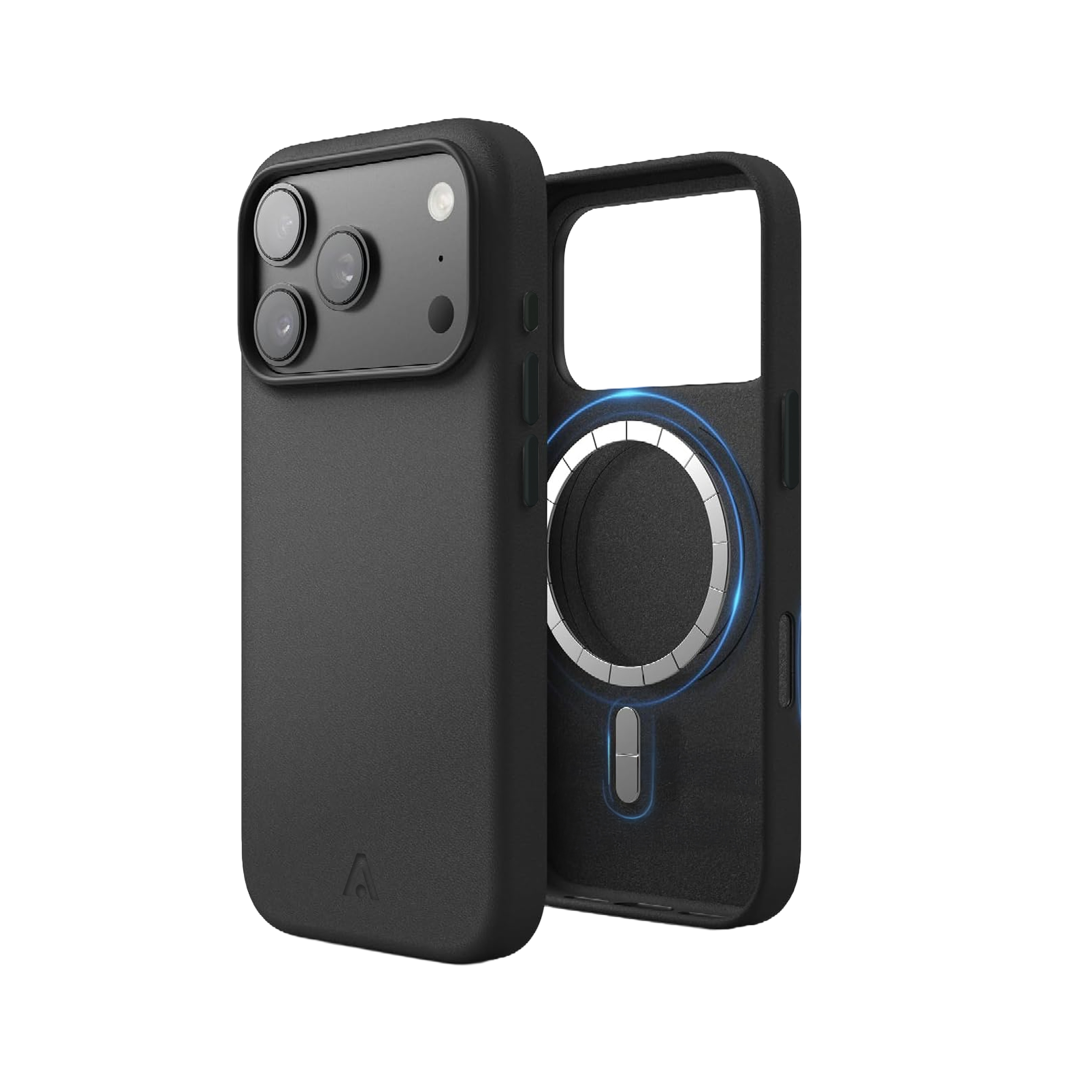 alkaya. | LUCID PU-Leder Case kompatibel mit Magsafe schwarz, iPhone 17 Pro Max