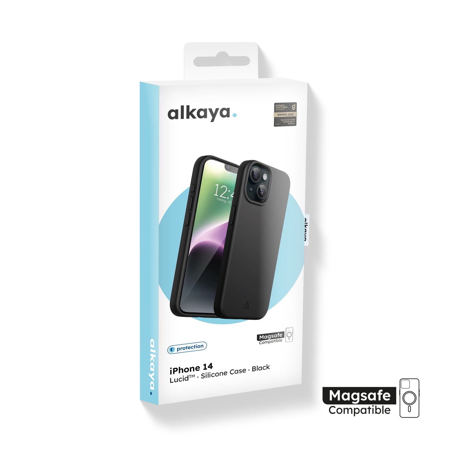 alkaya. | LUCID Silikon Case kompatibel mit Magsafe schwarz, iPhone 14