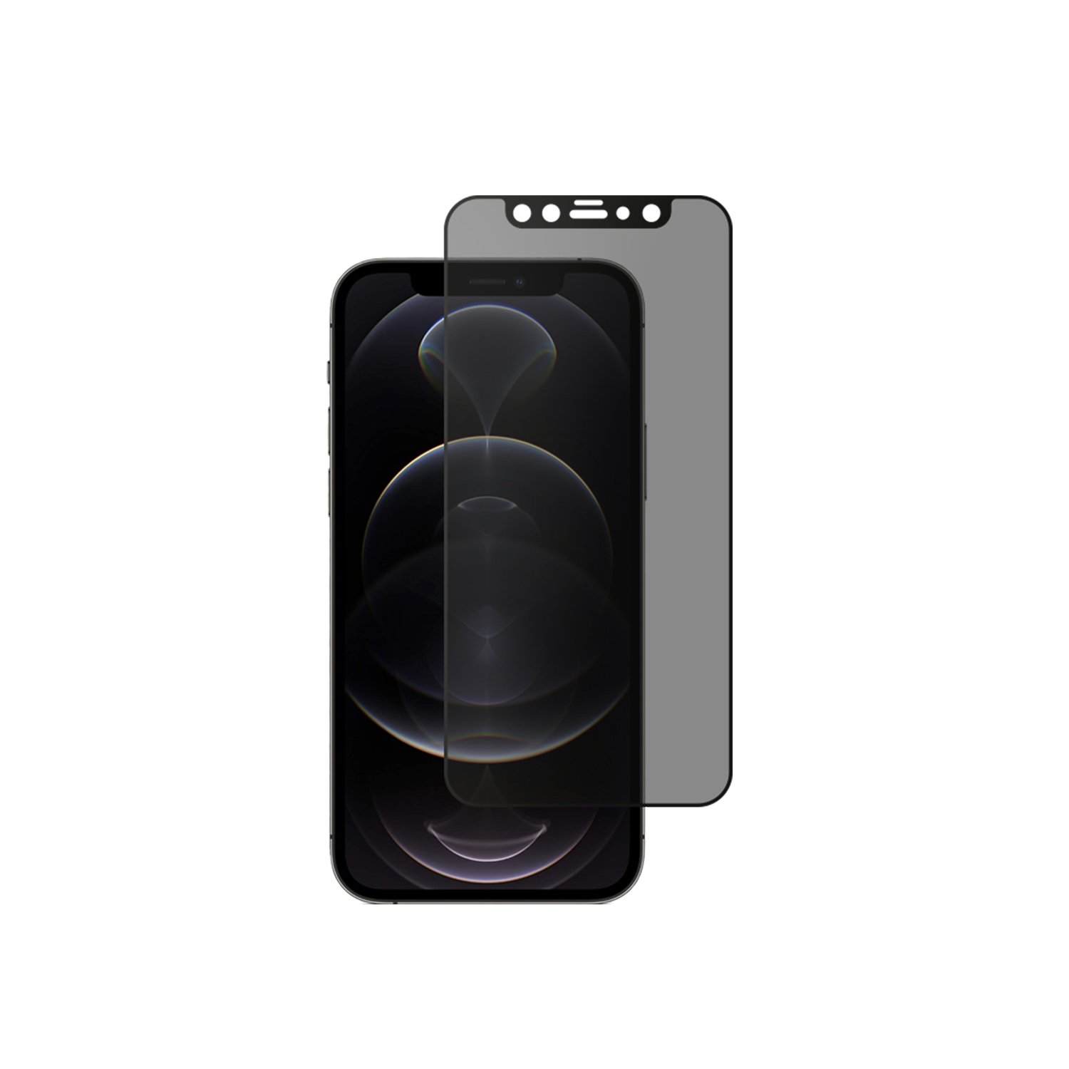 alkaya. | A Shield | Display-Sichtschutzglas | 3D Full Cover | Privacy, iPhone 12 Pro Max
