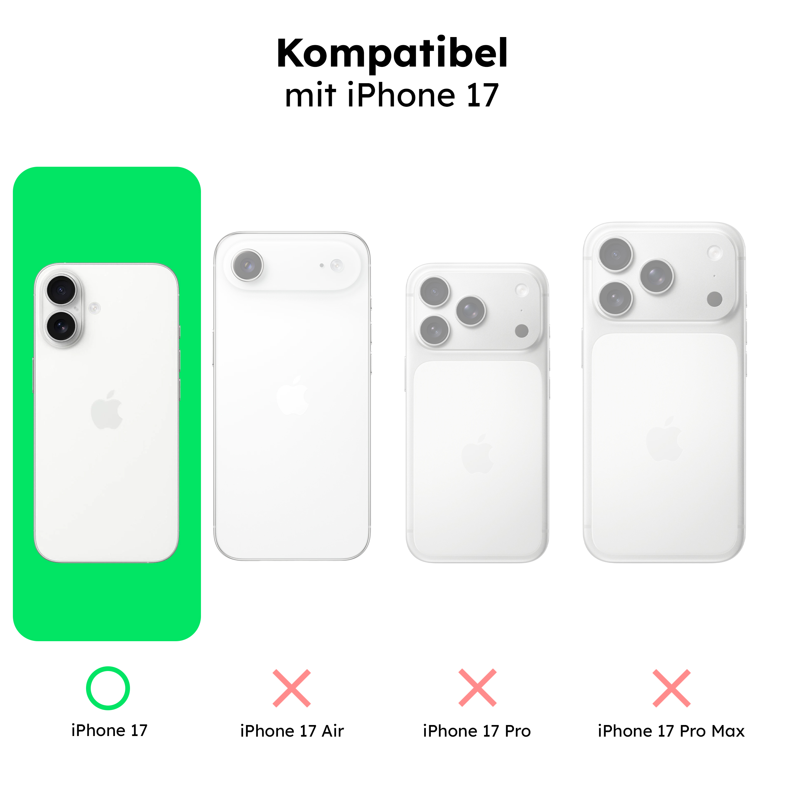 alkaya. | LUCID Silikon Case kompatibel mit Magsafe mintgrün, iPhone 17