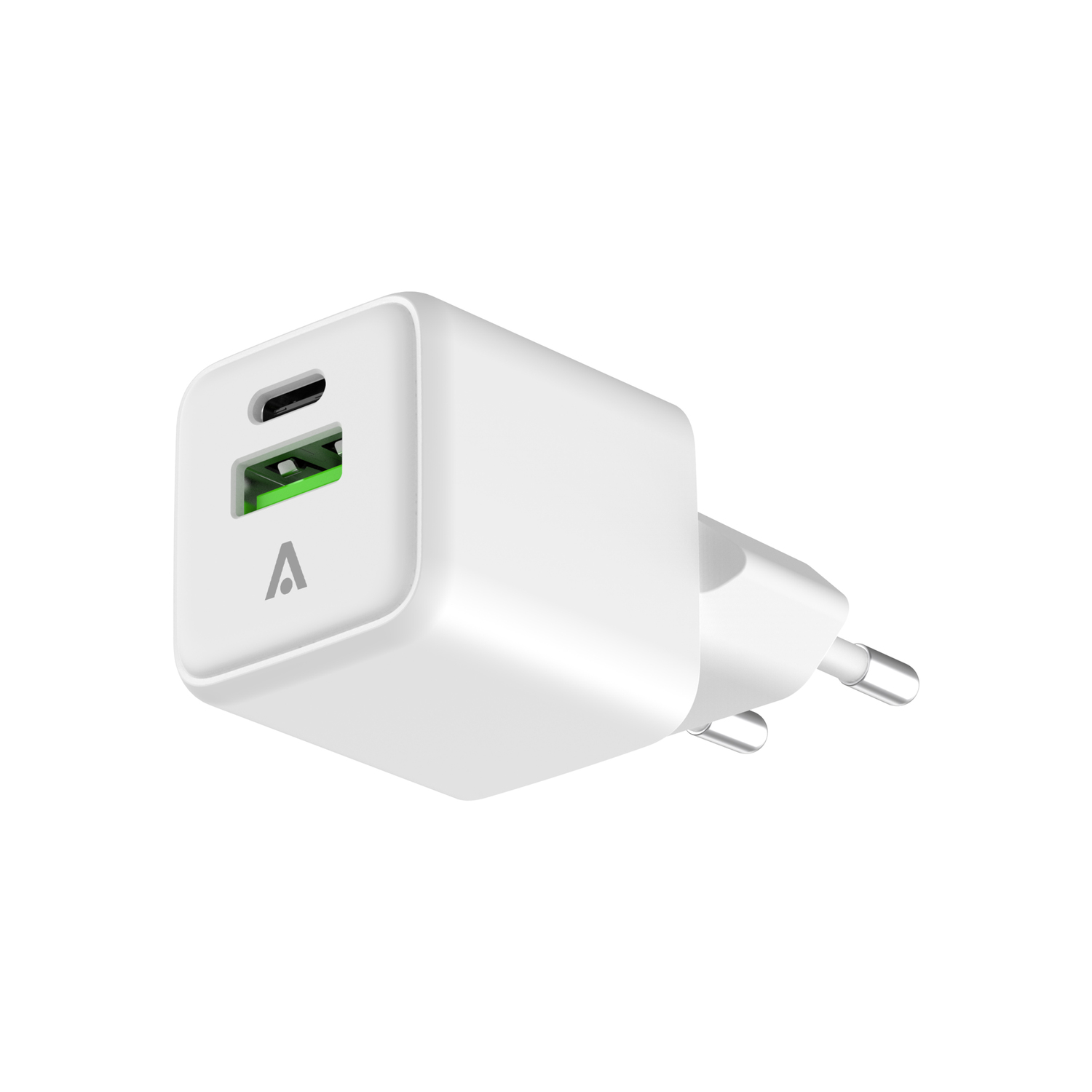 alkaya. | NEXUS | Ladegerät mit GaN Technologie | 20W Weiß, USB C+A