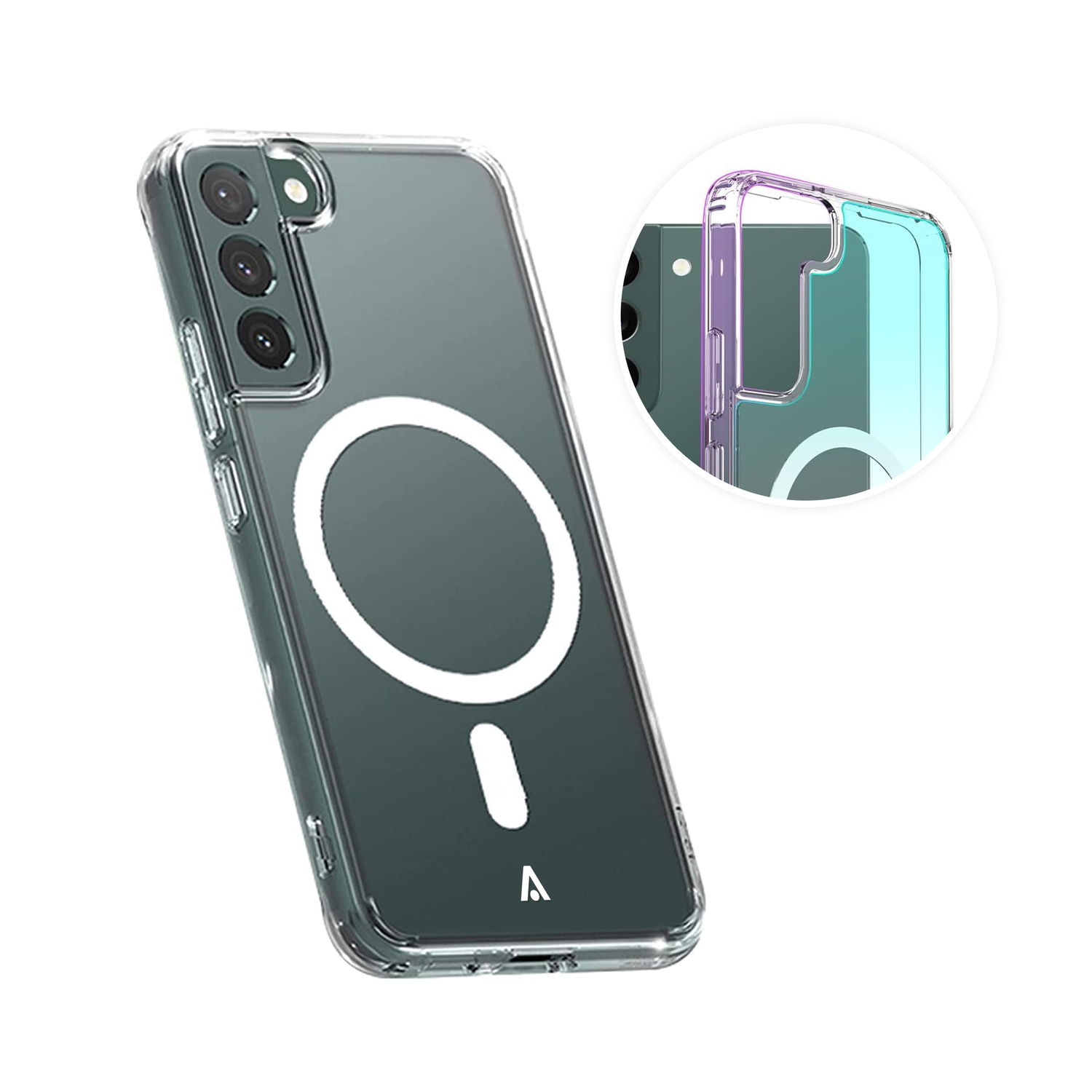 alkaya. | LUCID Clear Case kompatibel mit Magsafe transparent, Samsung S23