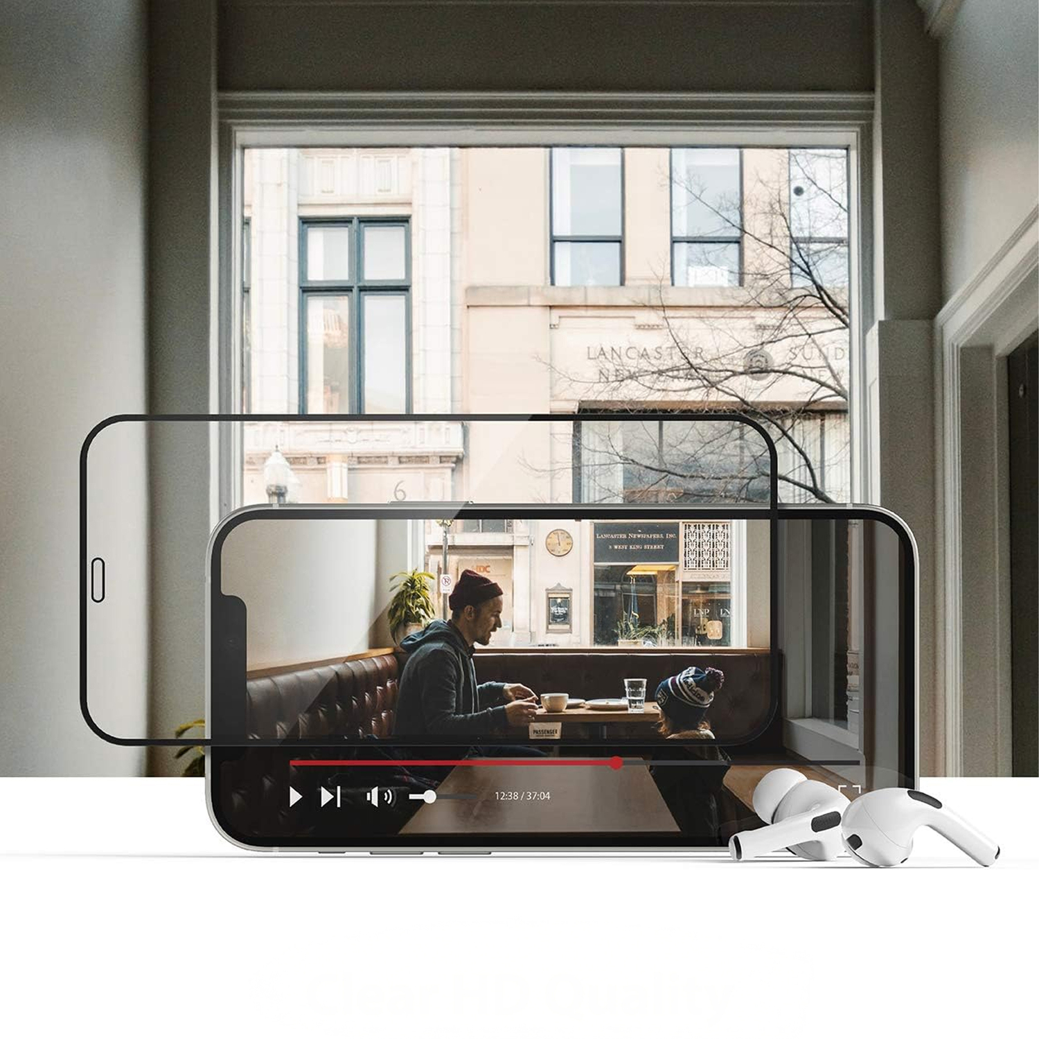 alkaya. | A Shield | Displayschutzglas | 3D Full Cover transparent,  iPhone 12 Mini