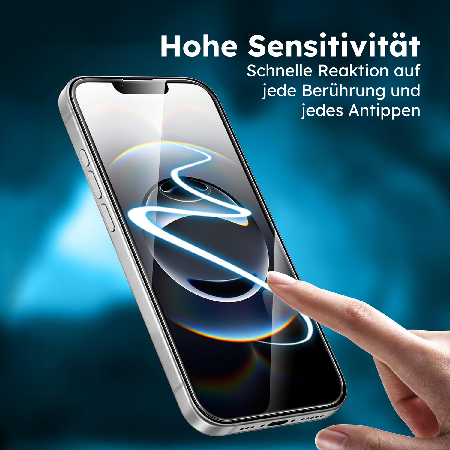 alkaya. | A Shield | Displayschutzglas | 3D Full Cover transparent, iPhone 16e / 17e