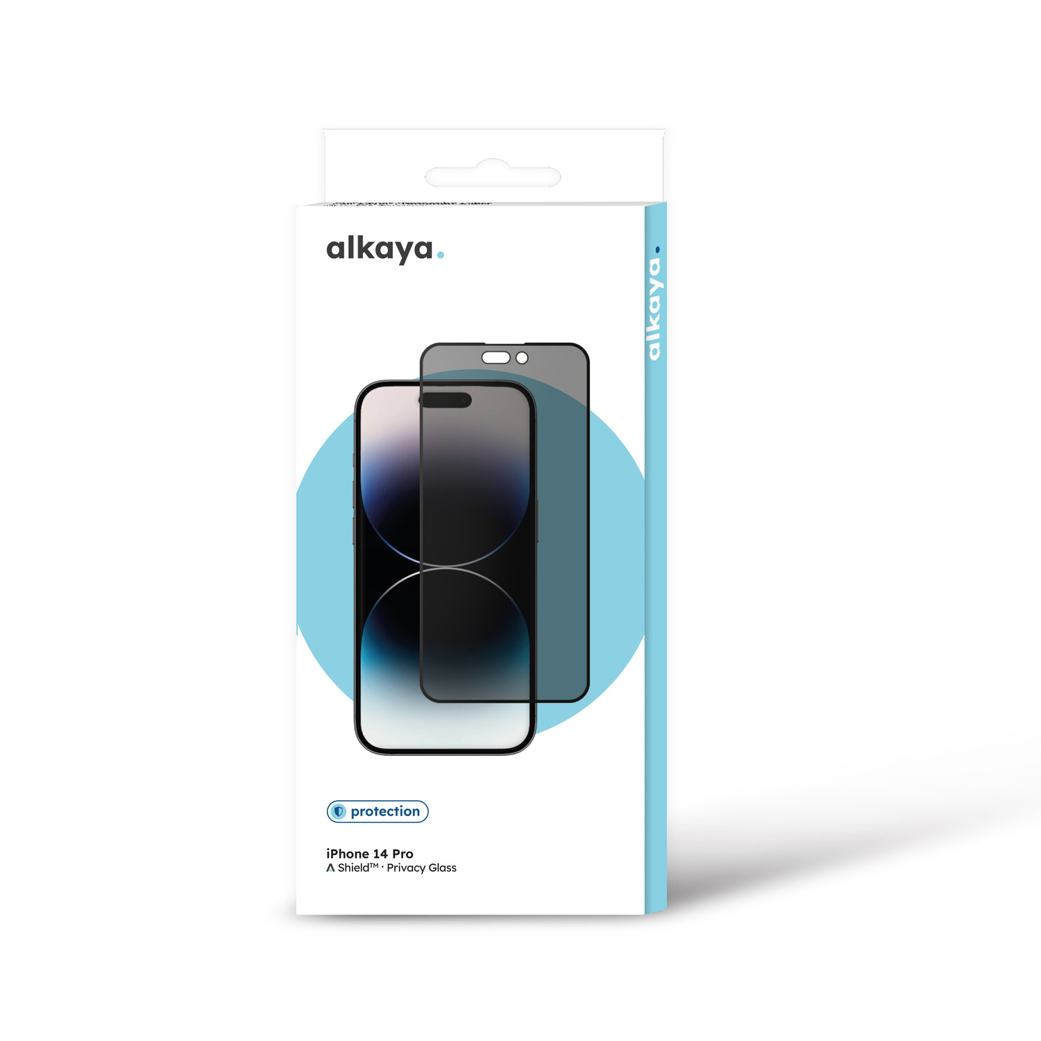 alkaya. | A Shield | Display-Sichtschutzglas | 3D Full Cover | Privacy, iPhone 14 Pro