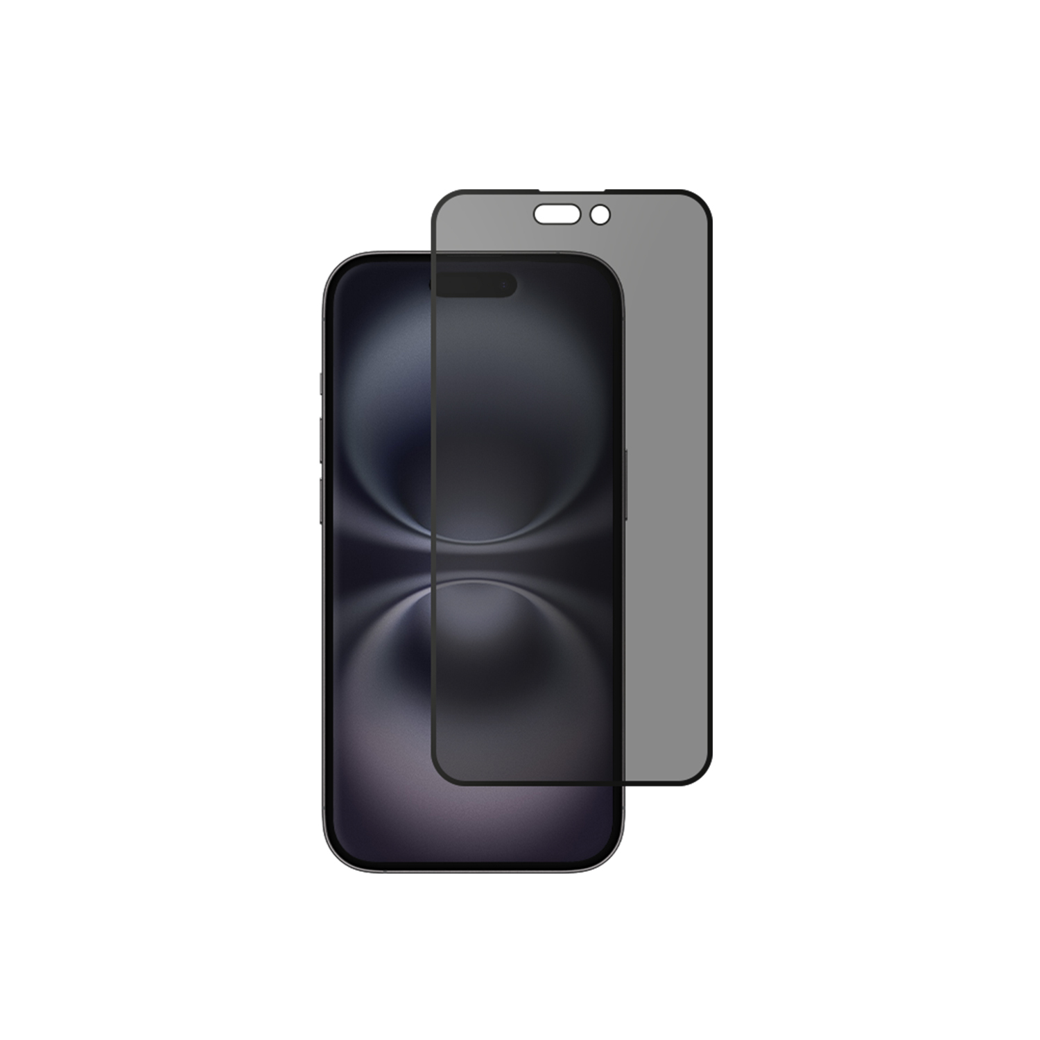 alkaya. | A Shield | Display-Sichtschutzglas | 3D Full Cover | Privacy, iPhone 15 Plus / 16 Plus