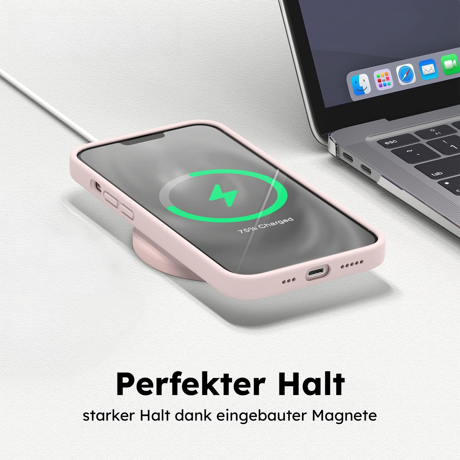 alkaya. | LUCID Silikon Case kompatibel mit Magsafe pink, iPhone 16 Plus