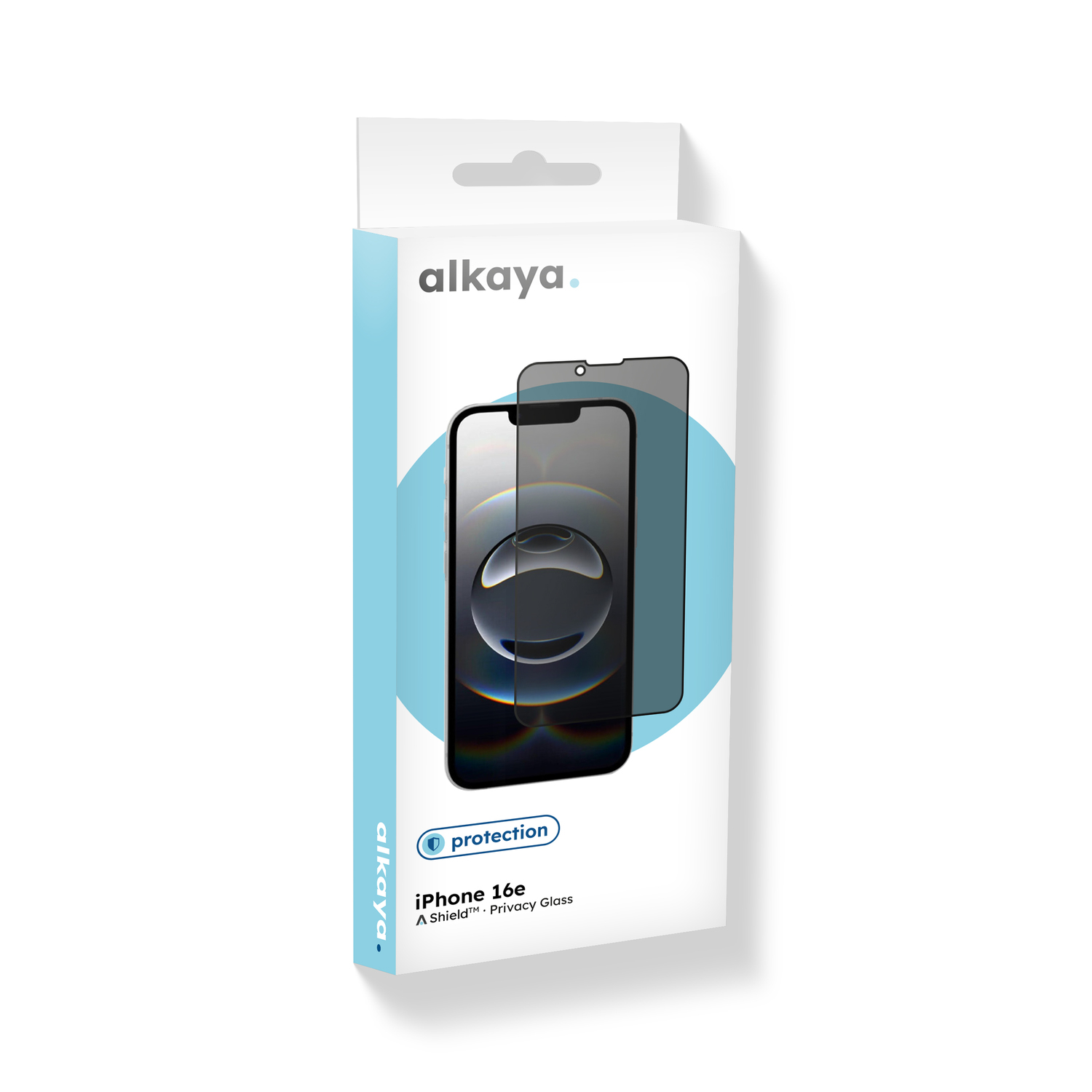 alkaya. | A Shield | Displayschutzglas | 3D Full Cover, Privacy iPhone 16e / 17e